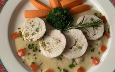 Ballotine de volaille aux petits légumes